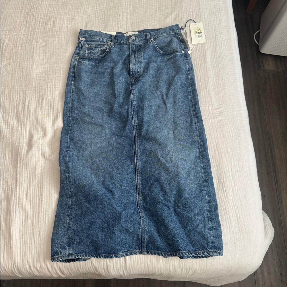 Citizens Of Humanity Blue Denim Skirt - Picture 4 of 8